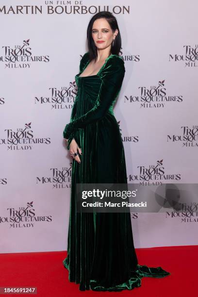 Actress Eva Green attends the "Les Trois Mousquetaires : Milady" The Three Musketeers: Milady Premiere at Cinema Le Grand Rex on December 10, 2023 in...