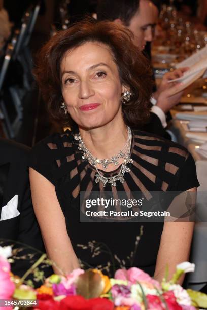 Director-Général of UNESCO, Audrey Azoulay attends the Nobel Prize Banquet 2023 at Stockholm City Hall on December 10, 2023 in Stockholm, Sweden.