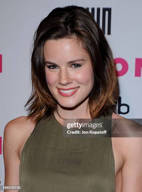 Actress Chelsea Hobbs arrives at NYLON Magazine's May Issue Young Hollywood Launch Party at The Roosevelt Hotel on May 12, 2010 in Hollywood,...