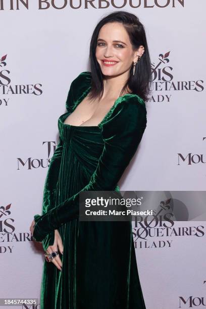 Actress Eva Green attends the "Les Trois Mousquetaires : Milady" The Three Musketeers: Milady Premiere at Cinema Le Grand Rex on December 10, 2023 in...