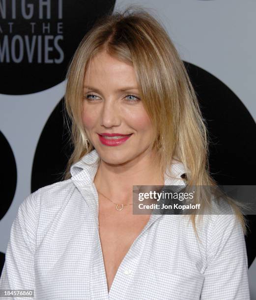 Actress Cameron Diaz arrives at the AFI Night at the Movies presented by TARGET at the Arclight Theater on October 1, 2008 in Hollywood, California.