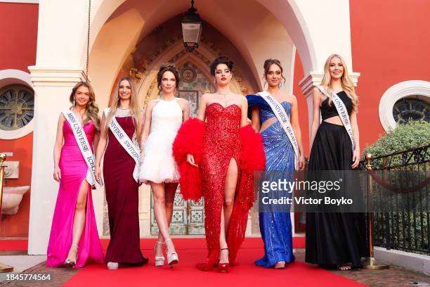 Miss Universe Iceland Lilja Pétursdóttir, Miss Universe Switzerland Lorena Santen, Miss Universe Latvia Jekaterina Aleksejeva, Angelina Usanova, Miss...