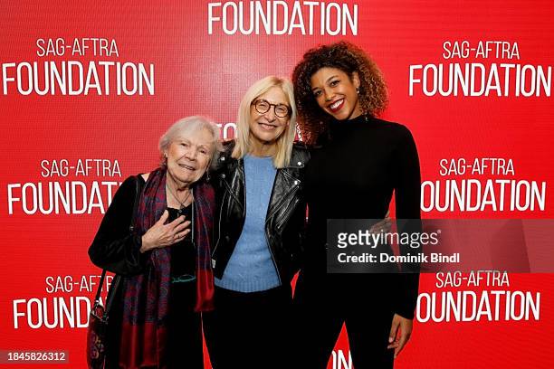 Marilyn Chris, Linda Yellen and Naaji Sky Adzimah attend the SAG-AFTRA Foundation screening and Q&A of "Chantilly Bridge" at SAG-AFTRA Foundation...