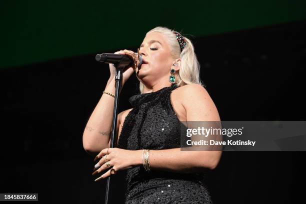 Joelle James performs onstage during iHeartRadio KISS108's Jingle Ball 2023 at TD Garden on December 10, 2023 in Boston, Massachusetts.