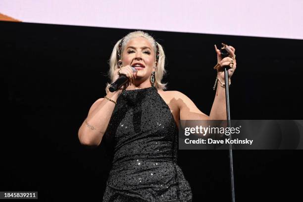 Joelle James performs onstage during iHeartRadio KISS108's Jingle Ball 2023 at TD Garden on December 10, 2023 in Boston, Massachusetts.