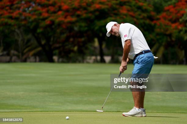 Peter Baker of England during Day Three of the MCB Tour Championship - Mauritius at Constance Belle Mare Plage on December 10, 2023 in Port Louis,...