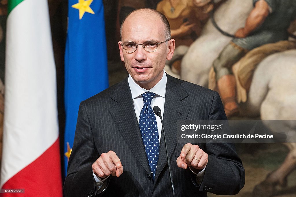 Enrico Letta Commemorates 70th Anniversary of The Deportation Of Roman Jews