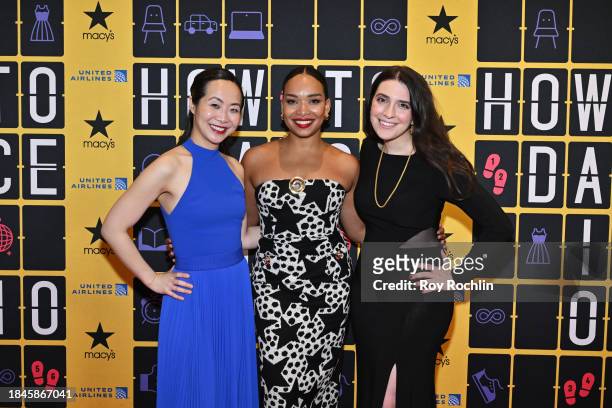 Lily Ling, Mayte Natalio and Sammi Cannold attend "How To Dance In Ohio" Broadway Opening Night at Belasco Theatre on December 10, 2023 in New York...