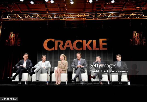 Dennis Quaid, Christian Cooke, Kate Bosworth, Cary Elwes and series' writers and executive producers, Gardner Stern and Chuck Rose speak onstage...