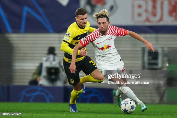 December 2023, Saxony, Leipzig: Soccer: Champions League, Group Stage, Group G, Matchday 6 RB Leipzig - Young Boys Bern at the Red Bull Arena....