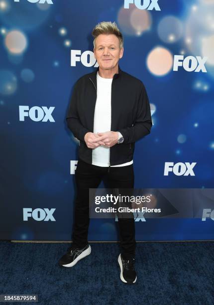 Gordon Ramsay at the 2023 FOX Winter Junket held at FOX Studios on December 13, 2023 in Los Angeles, California.