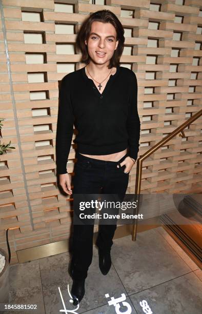 Damian Hurley attends The Perfect Christmas presented by Della Vite with Katie Grand & Poppy Delevingne at LAVO on December 13, 2023 in London,...