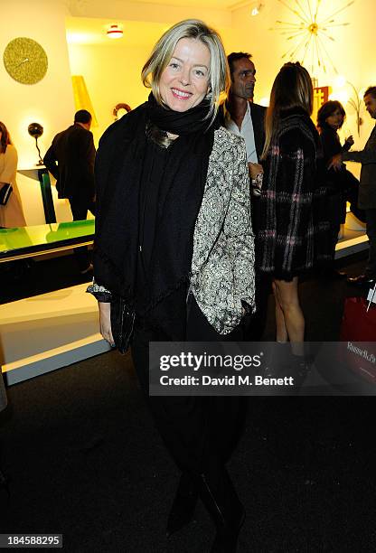 Lady Helen Taylor attends the Moet Hennessy London Prize Jury Visit during the PAD London Art + Design Fair at Berkeley Square Gardens on October 14,...