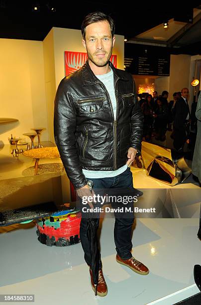 Paul Sculfor attends the Moet Hennessy London Prize Jury Visit during the PAD London Art + Design Fair at Berkeley Square Gardens on October 14, 2013...