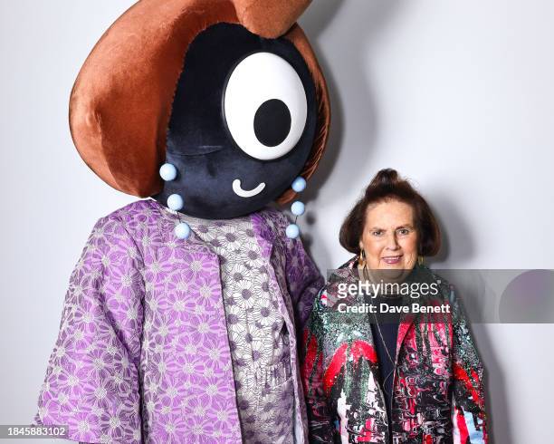 Suzy Menkes attends Suzy Menkes' 80th Birthday Dinner with Don Julio 1942 at Dover Street Market on December 13, 2023 in London, England.