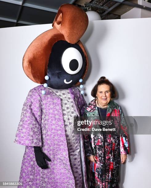 Suzy Menkes attends Suzy Menkes' 80th Birthday Dinner with Don Julio 1942 at Dover Street Market on December 13, 2023 in London, England.