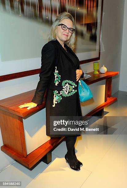 Kay Saatchi attends the Moet Hennessy London Prize Jury Visit during the PAD London Art + Design Fair at Berkeley Square Gardens on October 14, 2013...