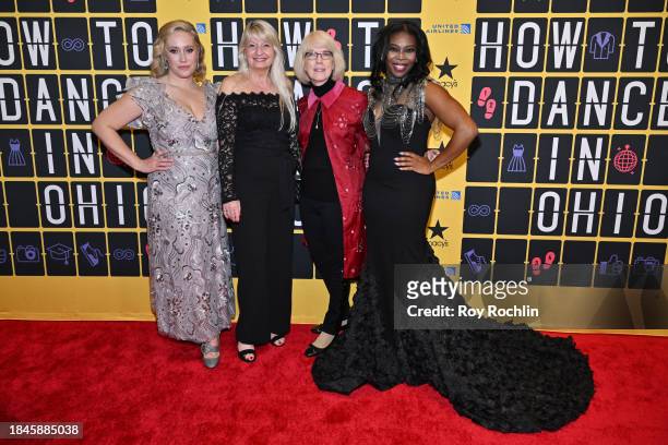 Haven Burton Paschall, Terry Sullivan, Johanna McKenzie and Darlesia Cearcy attend "How To Dance In Ohio" Broadway Opening Night at Belasco Theatre...