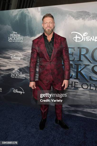 Adam Copeland at the premiere of "Percy Jackson and the Olympians" held at The Metropolitan Museum of Art on December 13, 2023 in New York City.