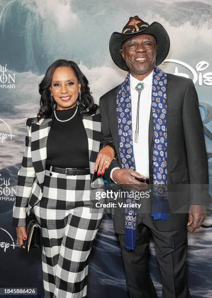 Jo-Ann Allen and Glynn Turman at the premiere of "Percy Jackson and the Olympians" held at The Metropolitan Museum of Art on December 13, 2023 in New...