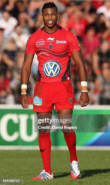 Delon Armitage of Toulon looks on during the Heineken Cup Pool 2 match between Toulon and Glasgow Warriors at the Felix Mayol Stadium on October 13,...