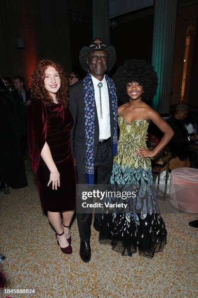 Olivea Morton, Glynn Turman and Leah Jeffries at the after party for the premiere of "Percy Jackson and the Olympians" held at The Metropolitan...