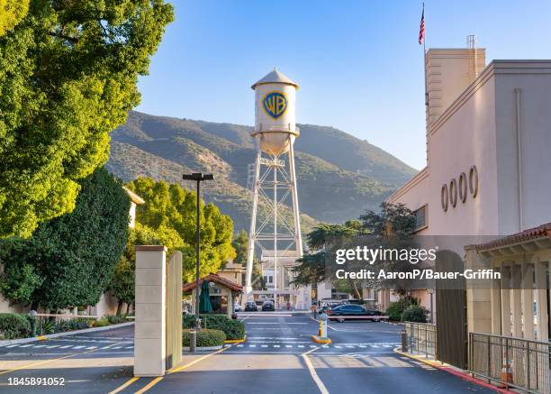 General views of the Warner Brothers studio lot on December 13, 2023 in Burbank, California.