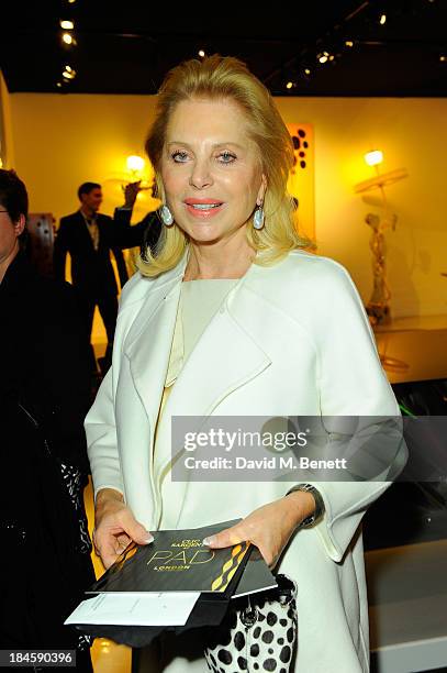 Eva O'Neill attends the Moet Hennessy London Prize Jury Visit during the PAD London Art + Design Fair at Berkeley Square Gardens on October 14, 2013...