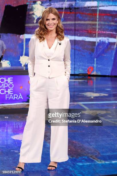 Filippa Lagerback attends the "Che Tempo Che Fa" TV Show on December 10, 2023 in Milan, Italy.