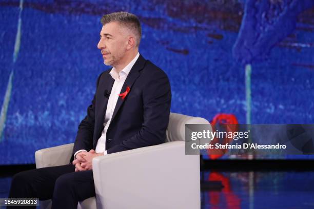 Gino Cecchettin attends the "Che Tempo Che Fa" TV Show on December 10, 2023 in Milan, Italy.