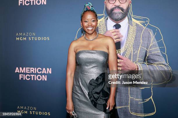 Erika Alexander attends "American Fiction" New York screening at AMC Lincoln Square Theater on December 10, 2023 in New York City.