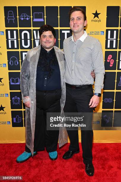 Harvey Guillén and Kevin Braun attend "How To Dance In Ohio" Broadway Opening Night at Belasco Theatre on December 10, 2023 in New York City.