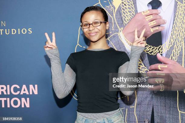 Myha'la Herrold attends "American Fiction" New York screening at AMC Lincoln Square Theater on December 10, 2023 in New York City.