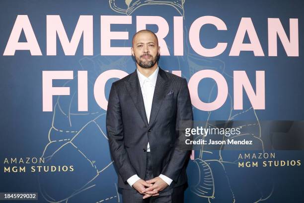Cord Jefferson attends "American Fiction" New York screening at AMC Lincoln Square Theater on December 10, 2023 in New York City.