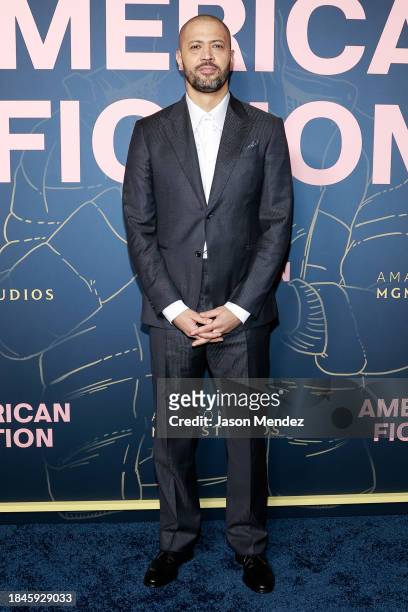 Cord Jefferson attends "American Fiction" New York screening at AMC Lincoln Square Theater on December 10, 2023 in New York City.