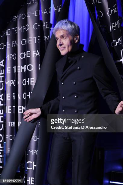 Claudio Baglioni attends the "Che Tempo Che Fa" TV Show on December 10, 2023 in Milan, Italy.