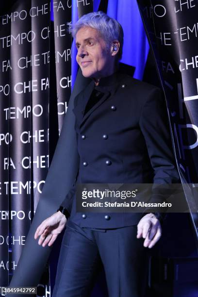 Claudio Baglioni attends the "Che Tempo Che Fa" TV Show on December 10, 2023 in Milan, Italy.