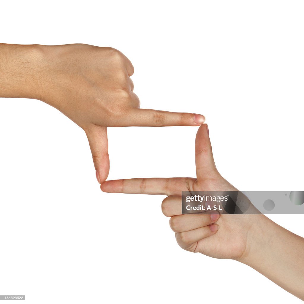 Frame Finger Reference Finger Frame High-Res Stock Photo - Getty Images