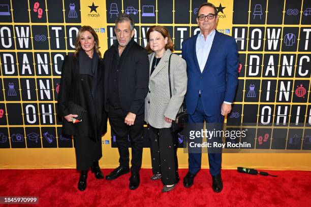 Maria Cuomo Cole, Kenneth Cole, Anne Keating and guest attend "How To Dance In Ohio" Broadway Opening Night at Belasco Theatre on December 10, 2023...