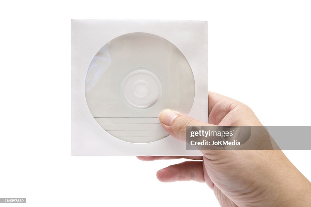 Retención en un caso de CD de papel