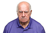 Grumpy Senior Man