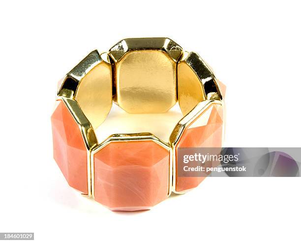 golden bracelet - bacelet stock pictures, royalty-free photos & images