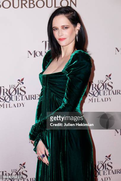 Actress Eva Green attends the "Les Trois Mousquetaires: Milady" The Three Musketeers: Milady Premiere at Cinema Le Grand Rex on December 10, 2023 in...