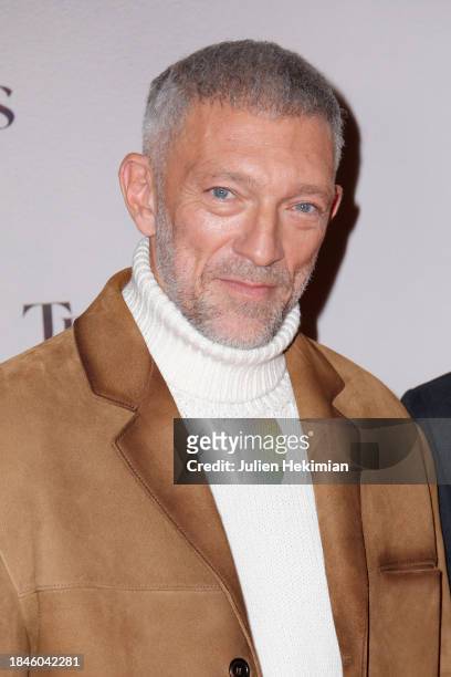 Vincent Cassel attends the "Les Trois Mousquetaires: Milady" The Three Musketeers: Milady Premiere at Cinema Le Grand Rex on December 10, 2023 in...