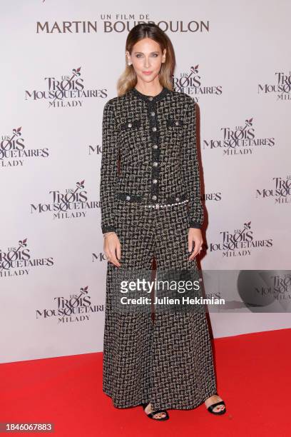 Ophelie Meunier attends the "Les Trois Mousquetaires : Milady" The Three Musketeers: Milady Premiere at Cinema Le Grand Rex on December 10, 2023 in...