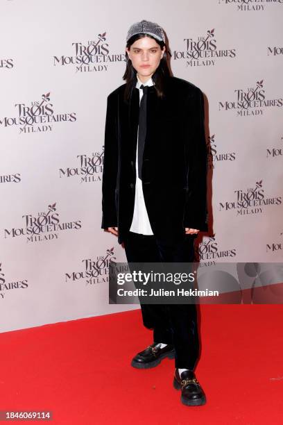 Soko attends the "Les Trois Mousquetaires : Milady" The Three Musketeers: Milady Premiere at Cinema Le Grand Rex on December 10, 2023 in Paris,...