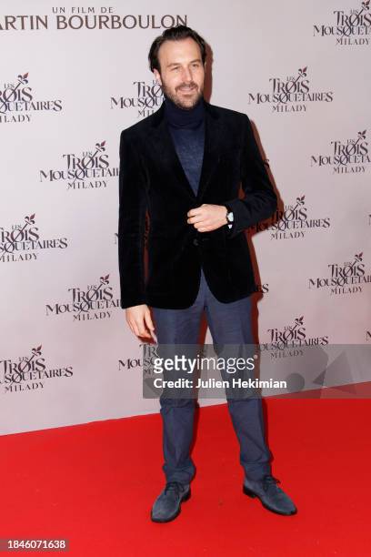 Antoine Gouy attends the "Les Trois Mousquetaires : Milady" The Three Musketeers: Milady Premiere at Cinema Le Grand Rex on December 10, 2023 in...