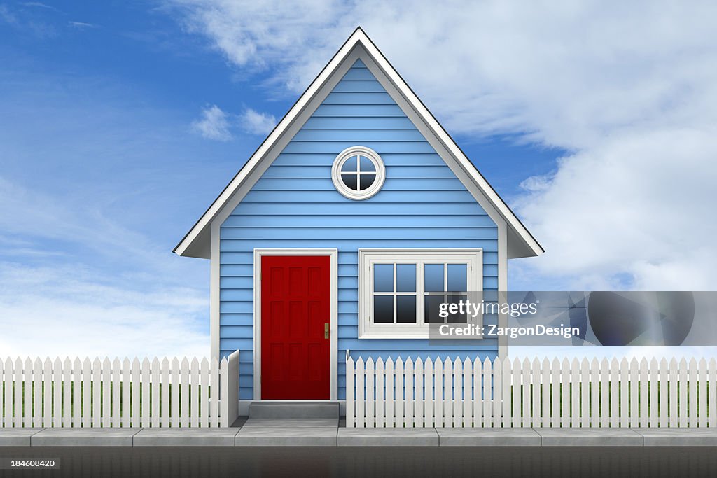 House and picket fence