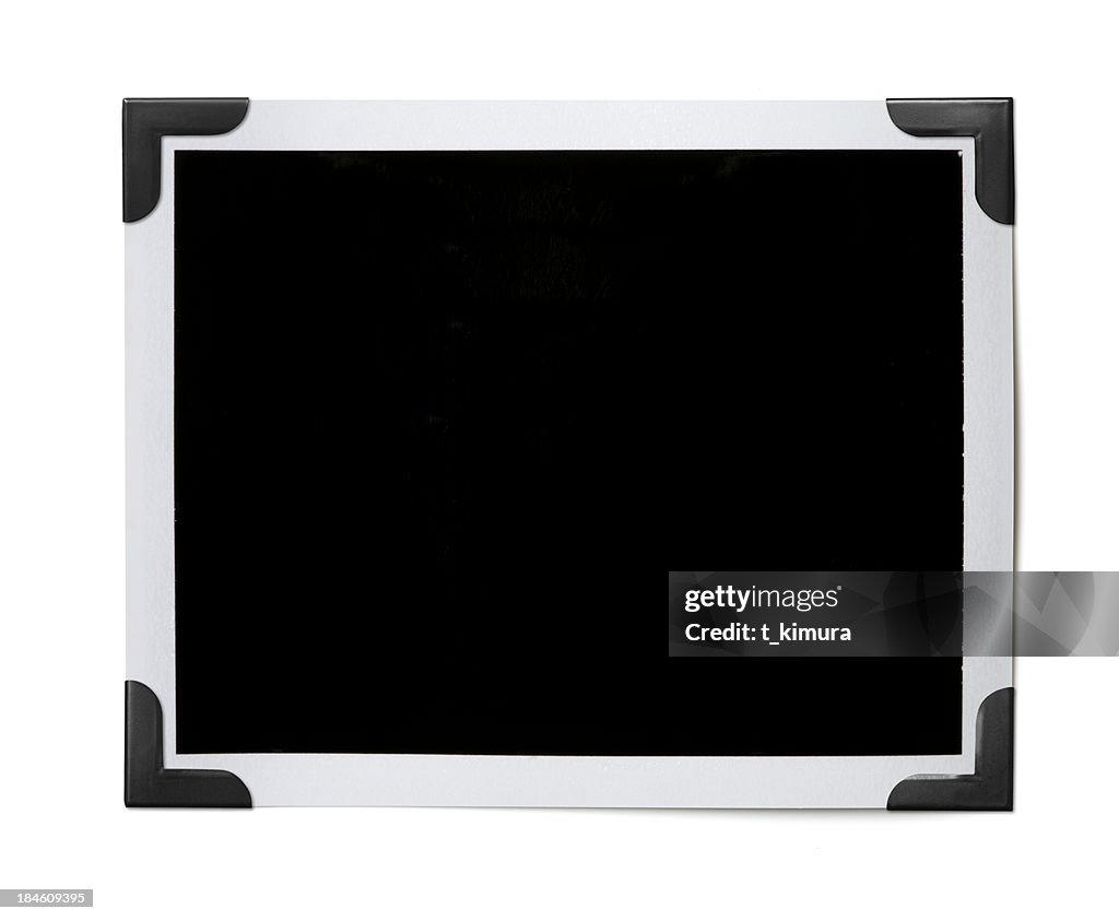 Schwarz Foto-Ecken