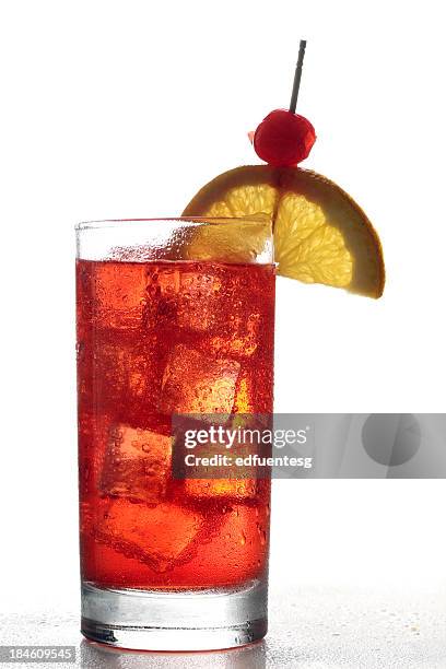 red drink - highball glass stock pictures, royalty-free photos & images